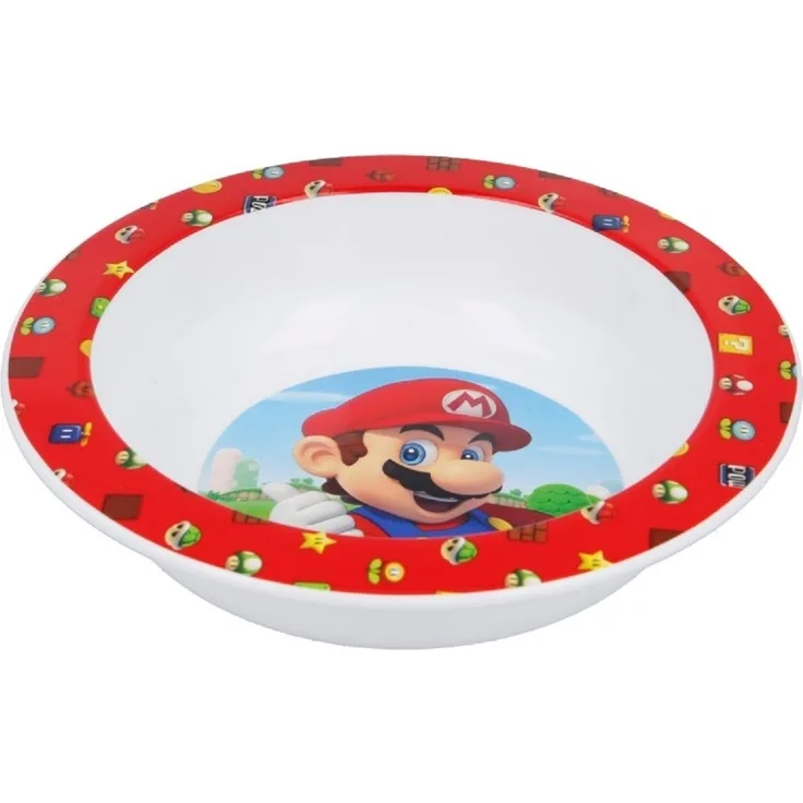 Super Mario Kindergeschirr ab 4 Jahren Schale für Kinder mikrowellengeeignet