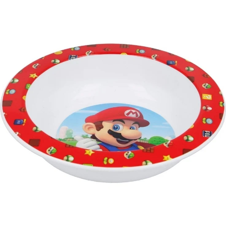 Super Mario Kindergeschirr ab 4 Jahren Schale für Kinder mikrowellengeeignet – Bild 1
