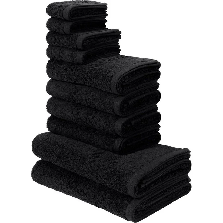 OTTO home Handtuch Set Regona, als 10 tlg Set und Serie, Premium Handtücher, 500 gr/m², Frottier (Set, 10-St), Duschtücher, Handtücher, Gästetücher, Seiftücher, 5 Jahre Garantie – Bild 1