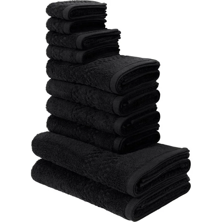 OTTO home Handtuch Set Regona, als 10 tlg Set und Serie, Premium Handtücher, 500 gr/m², Frottier (Set, 10-St), Duschtücher, Handtücher, Gästetücher, Seiftücher, 5 Jahre Garantie