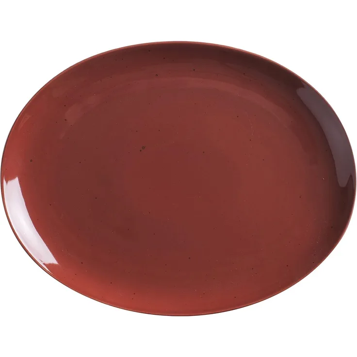 KAHLA Homestyle siena red Platte oval 32 cm
