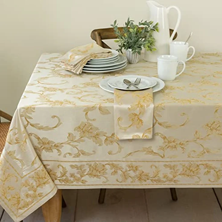 Benson Mills Harmony Scroll Tischdecke 60 X 120 Silber – Bild 4