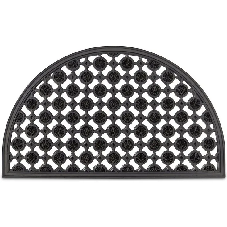 Fußabtreter Gummi halbrund 10020192