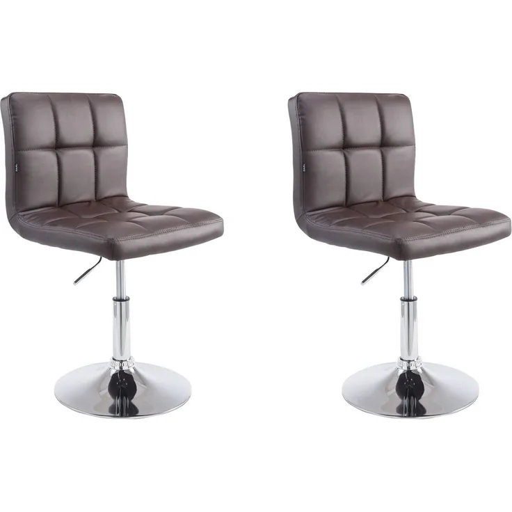 2er Set Lounger Palma V2 Kunstleder, braun