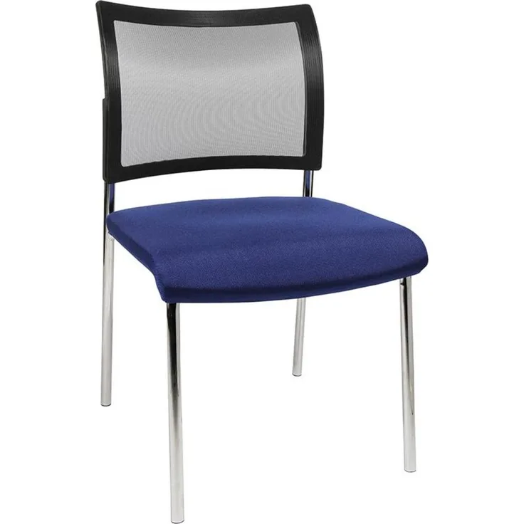 Besucherstuhl Visit 10 Netz blau 2er Set