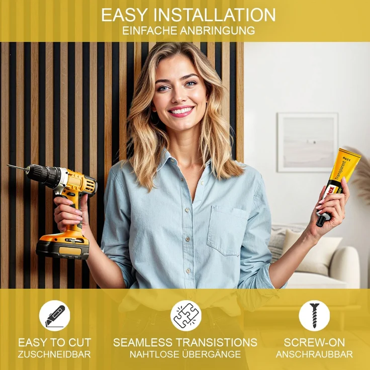 Akustikpaneel Sonoa Weiß 8er Set Vicco – Bild 5
