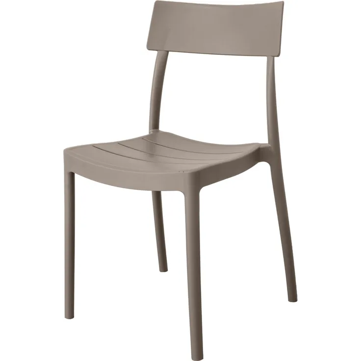 GARDENIA Roma Stuhl, Polypropylen, Taupe, 1