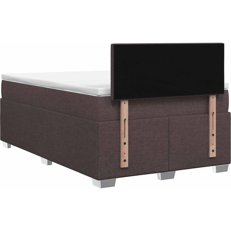 vidaXL Boxspringbett mit Matratze Dunkelbraun 120 x 190 cm Stoff 3450435 – Bild 8