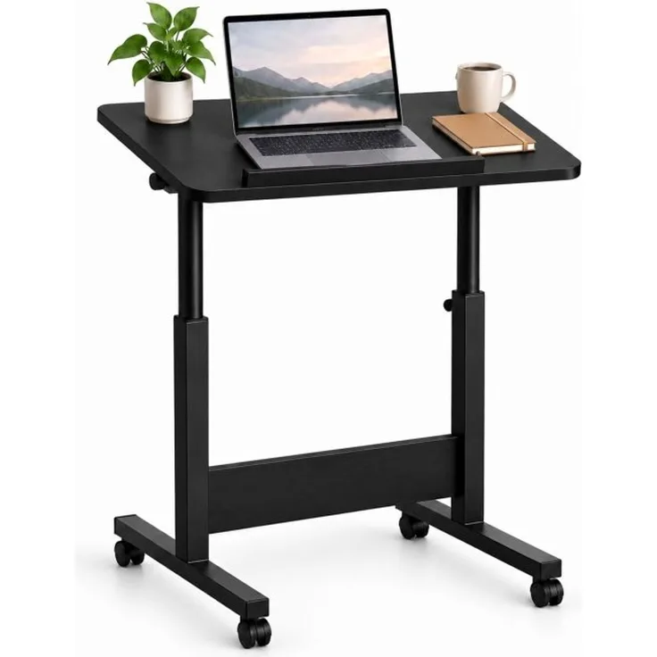 Relaxdays Laptoptisch höhenverstellbar mit Rollen