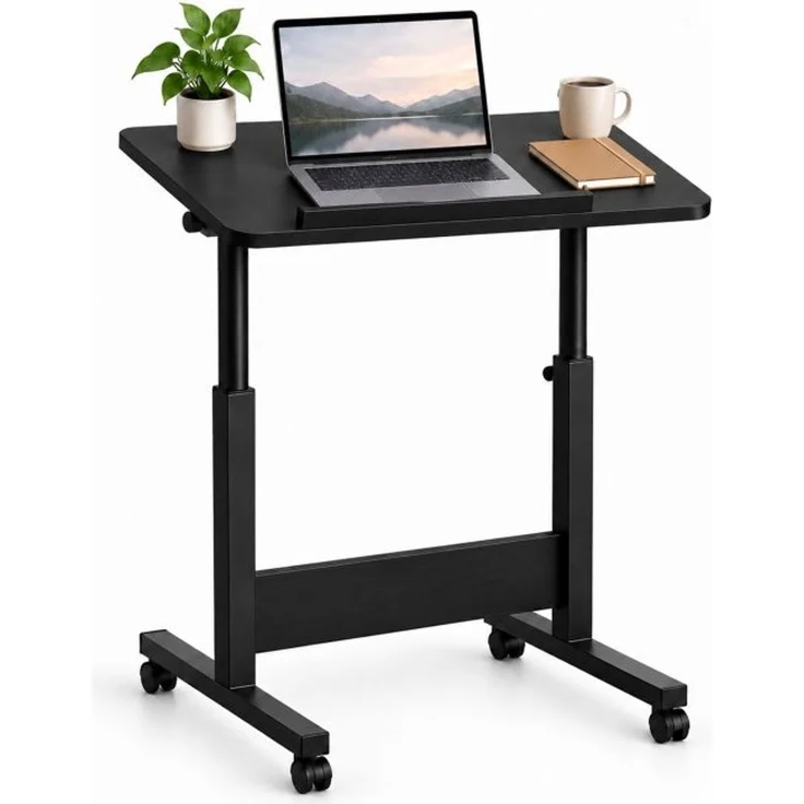 Relaxdays Laptoptisch höhenverstellbar mit Rollen – Bild 1