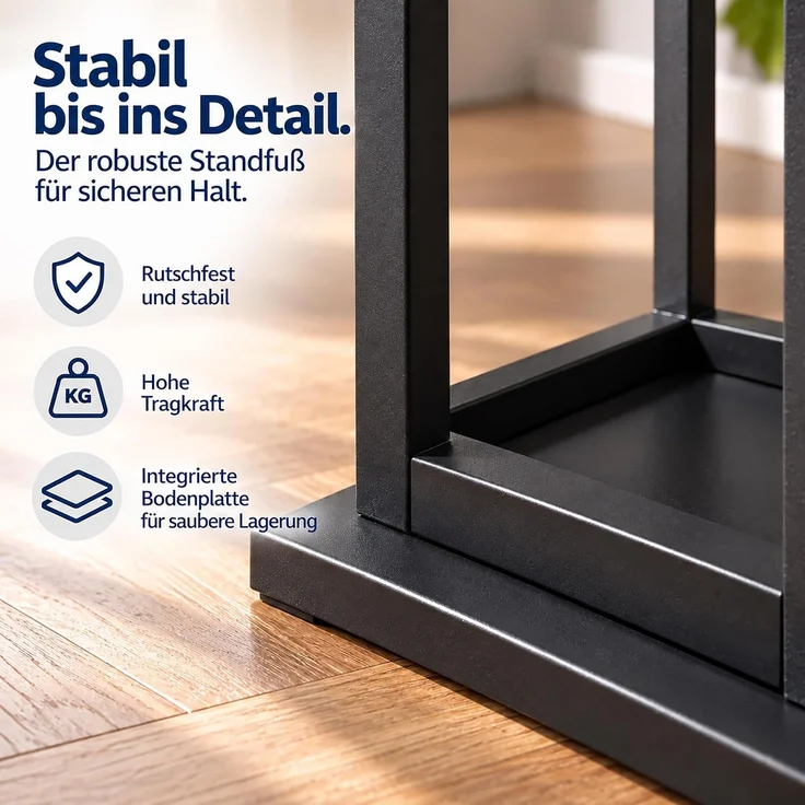 relaxdays Kaminholzregal Hohes Kaminholzregal aus Metall, BxTxH:35 x 35 x 120 cm, (1-St) – Bild 7