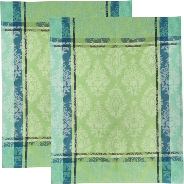 Erwin Müller Geschirrtuch Geschirrtuch 2er-Pack, Halbleinen Motiv