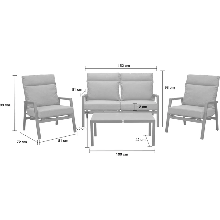 LC Garden »Sondrino« Living Lounge Set 4tlg. XL – Bild 2