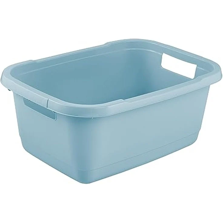 keeeper Wäschewanne, Stabiler Kunststoff, 32 l, Aenna, Nordic Blue – Bild 3
