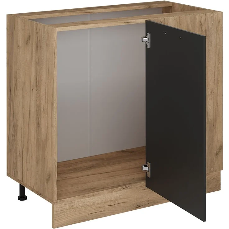 Eckunterschrank R-Line Anthrazit Landhaus 86 cm , AP Eiche Vicco – Bild 5
