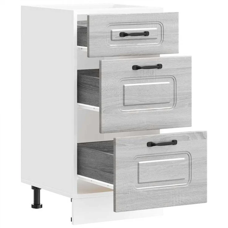 vidaXL Küchenunterschrank Kalmar Grau Sonoma Holzwerkstoff 854246 – Bild 5