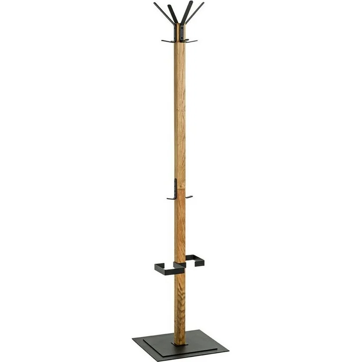 HAKU Garderobenständer in eiche, schwarz - 40 x 180 x 40 (BxHxT) – Bild 5
