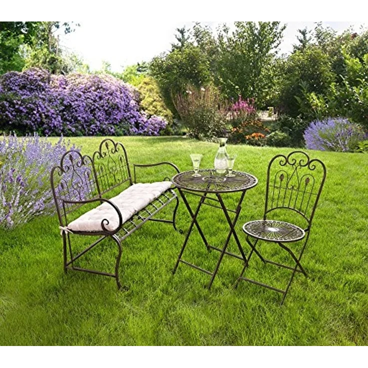 Klappstuhl "Provence" Metallstuhl Stuhl Klappstuhl Klappsessel Relaxsessel – Bild 2