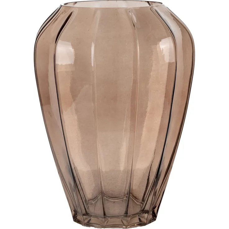 House Nordic Vase, Glas, braun, ø22x29 cm