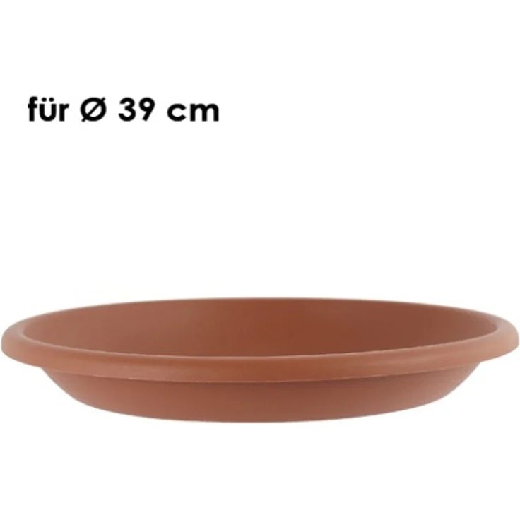 Untersetzer f. Pflanzschale SAVONA d=39 cm H=5 cm Terracotta Kunststoff