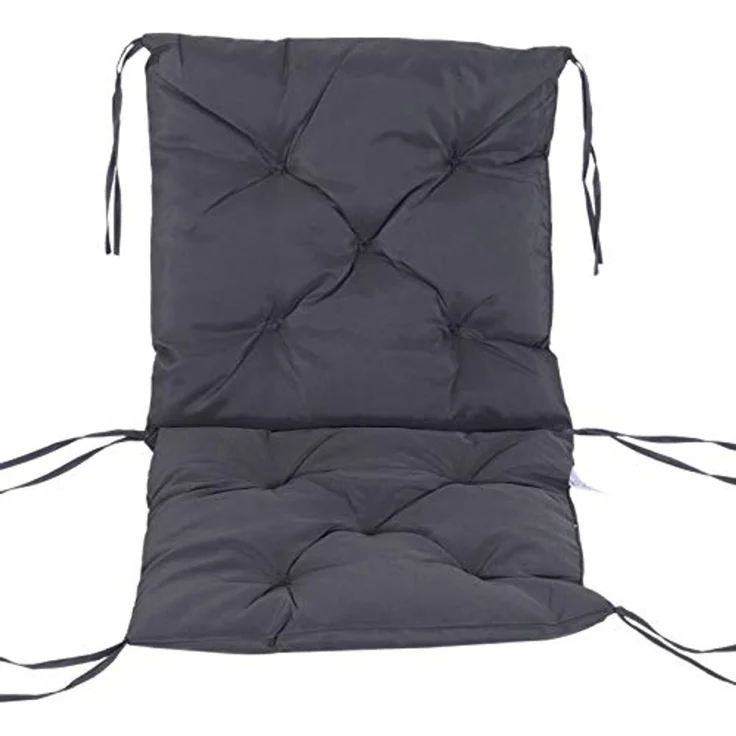 Outsunny Sitzkissen Auflage für Niederlehner Gartenstuhlauflagen, Grau, 98cm x 50cm x 8cm – Bild 6
