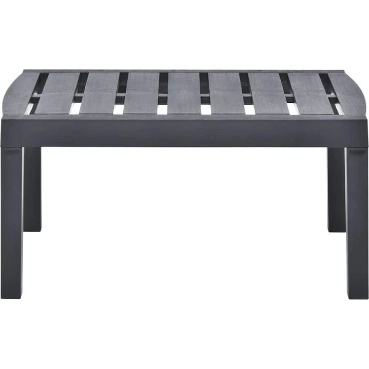 Gartentisch, Balkontisch, Esstisch Anthrazit 78 x 55 x 38 cm Kunststoff – Bild 2