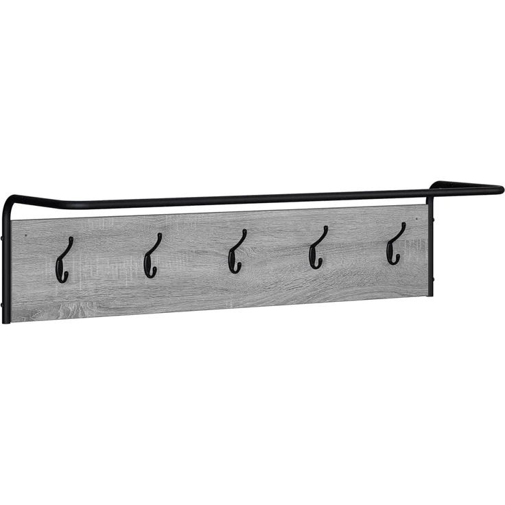 vidaXL Garderobenständer 100 x 30 x 25 cm Sonoma-Grau Holzwerkstoff 8014091 – Bild 2
