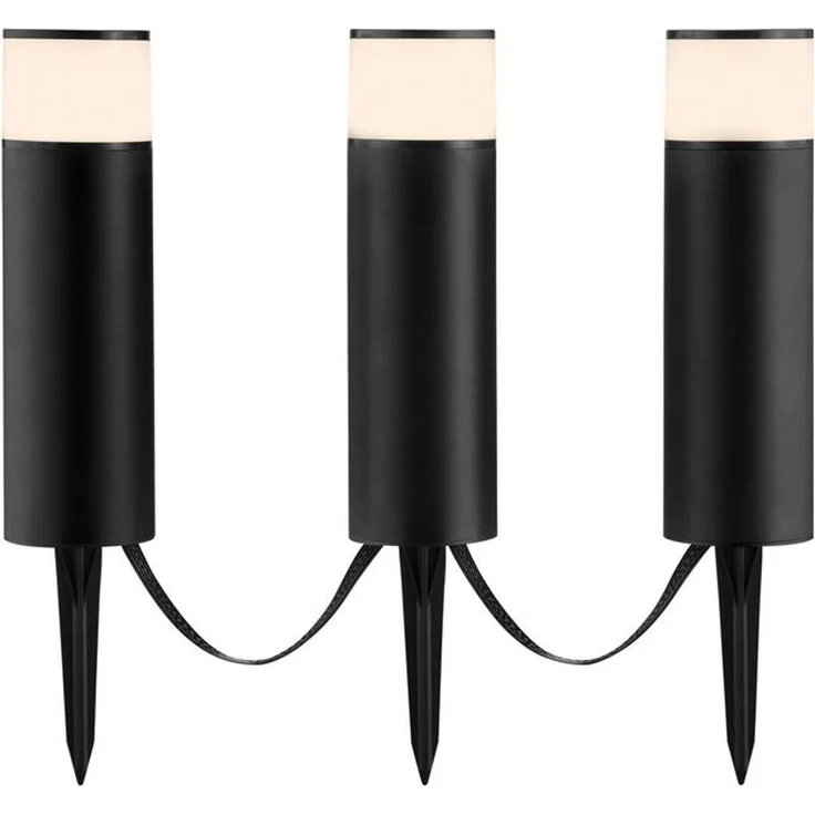 Brilliant LED Gartenleuchte Dody, Bluetooth, Dimmfunktion, Farbwechsel, RGB, LED fest integriert, warmweiß - kaltweiß, LED Gartenspieß 3er Set, dimmbar, RGB, CCT, IP44, App steuerbar – Bild 4