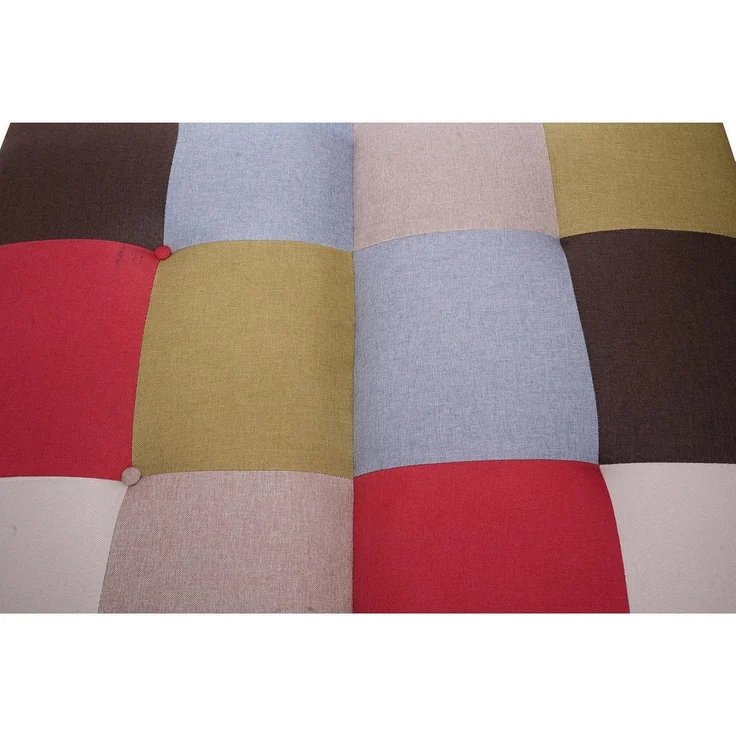 Dmora 3-Sitzer-Schlafsofa, aus gepolstertem Patchwork-Stoff, Clic-Clac-Öffnung, in ein Einzelbett umwandelbar, Made in Italy, 180x79xh76 cm, Mehrfarbig – Bild 6