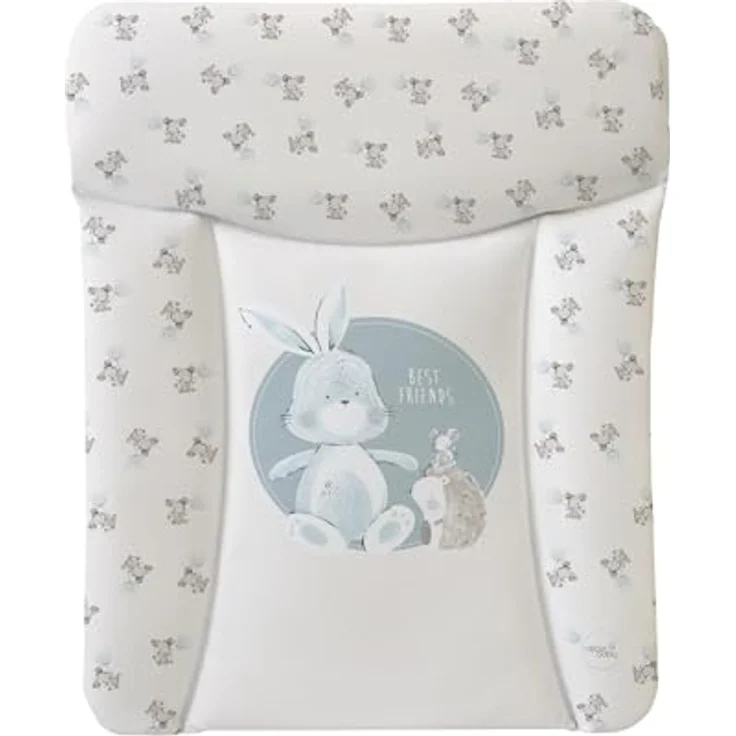 Ceba Baby® weiche Wickelauflage 50x70 cm - Baby Wickelunterlage - Wickeltischauflage für Junge und Mädchen - Wasserdicht, abwaschbar - OEKO-TEX® Standard 100 - Made in EU- Freunde – Bild 2
