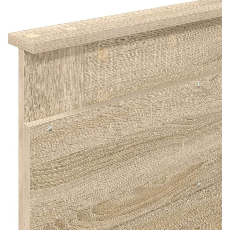 vidaXL Bettrahmen mit Kopfteil Sonoma 90 x 190 cm Massives Kiefernholz 3409801 – Bild 10