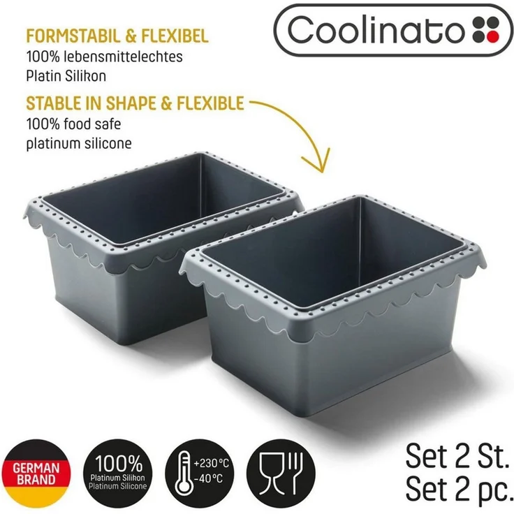 Coolinato Brotbackform 3 in 1 Silikon Universalschüssel – Bild 2