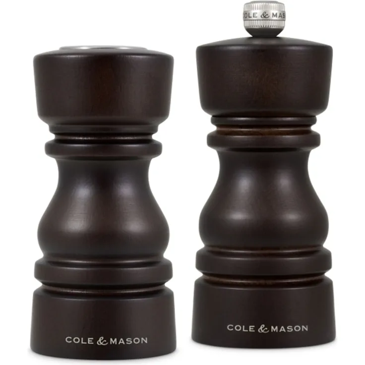 COLE&MASON London Salz- & Pfeffermühle dunkles Holz 13 cm