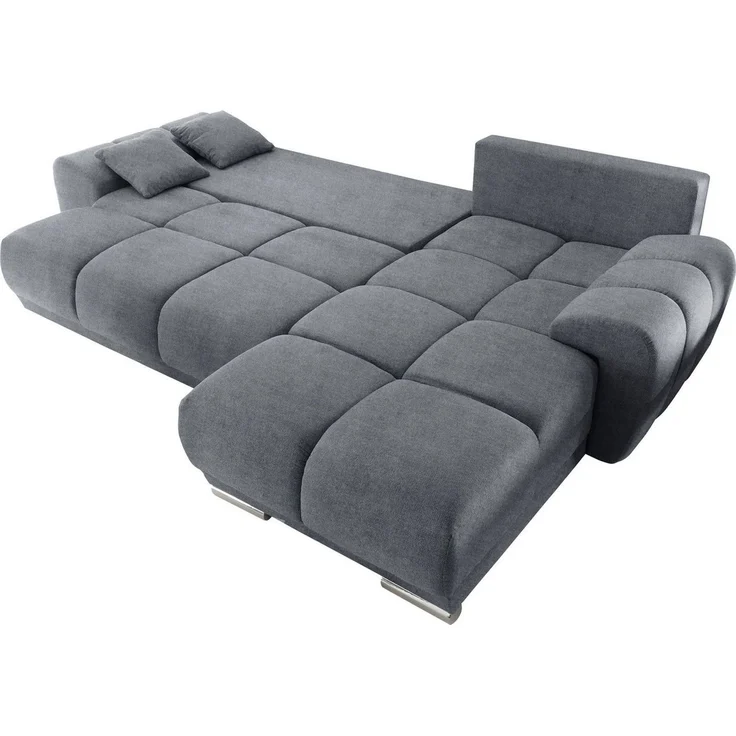 ED EXCITING DESIGN Ecksofa Anton L-Form, mit Bettfunktion, Bettkasten, Rücken- und Zierkissen, universell – Bild 3