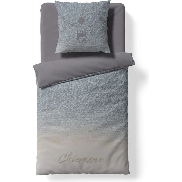 Chiemsee Bettwäsche JUMPER, Renforcé, 2-teilig, 100% Baumwolle, mit Reißverschluss, Wendebettwäsche – Bild 1