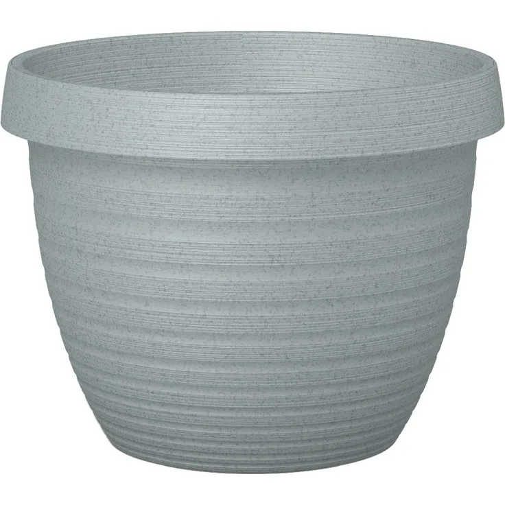 Scheurich Country Star, Pflanzgefäß aus Kunststoff, Granite Grey, 35 cm Durchmesser, 26,2 cm hoch, 14,5 l Vol.