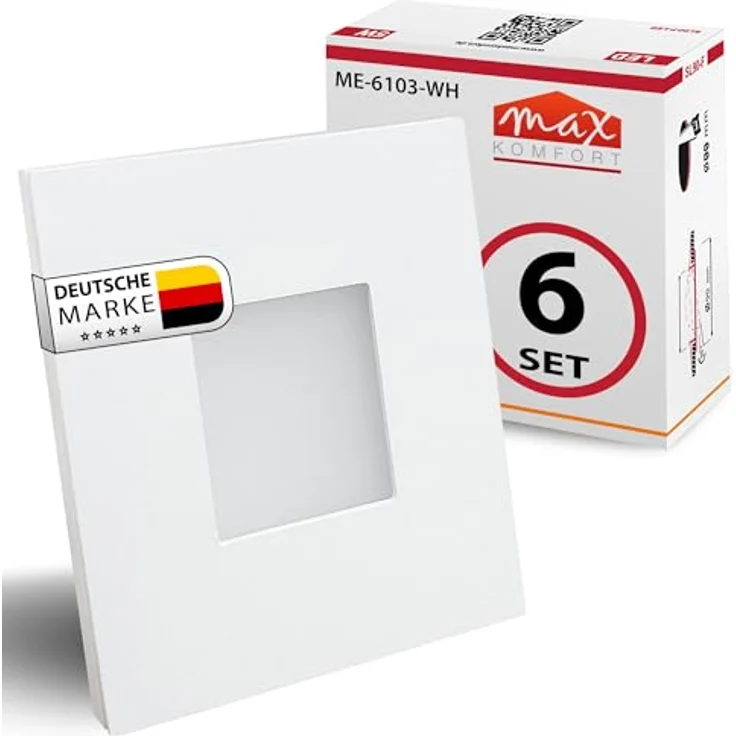 Maxkomfort LED Wandstrahler 6103, LED fest integriert, Warmweiß, 3000K, Treppenbeleuchtung – Bild 2