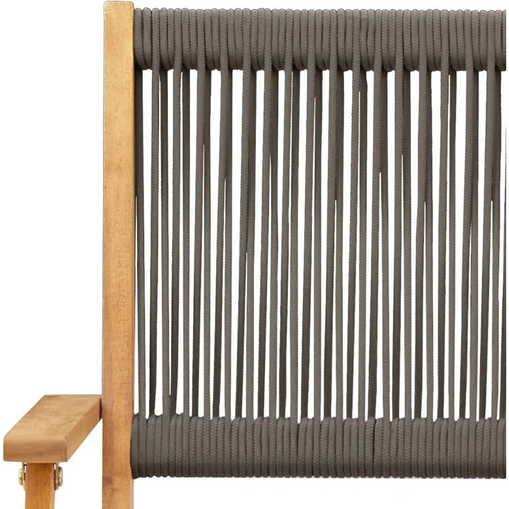 vidaXL Gartenstühle 6 Stk. Klappbar Grau Massivholz Akazie 3214569 – Bild 8