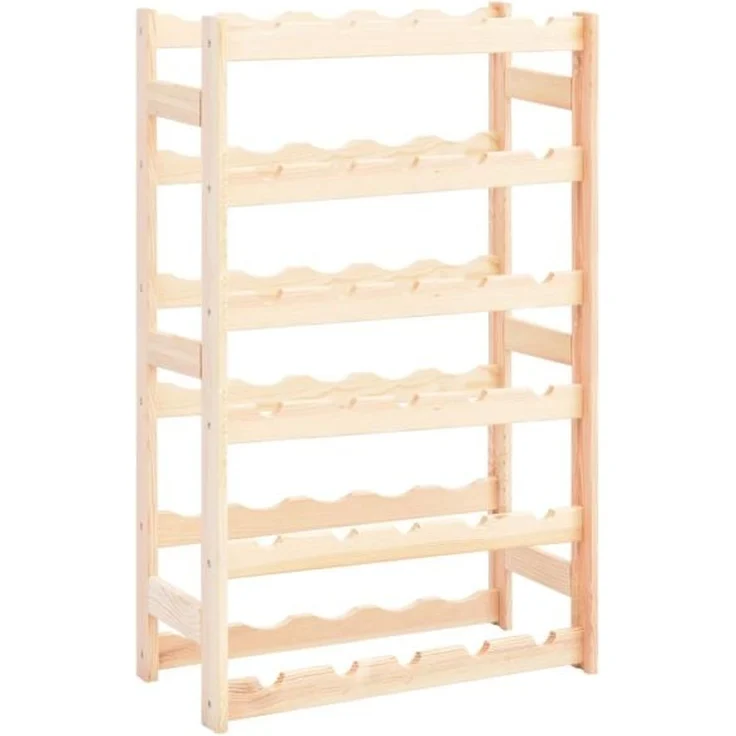 vidaXL Weinregal für 30 Flaschen Kiefernholz 286194 – Bild 1