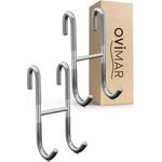 ovimar Handtuchhaken Hov, (Packung, 2-St, 2), aus Edelstahl in Silber zur Zum Aufhängen