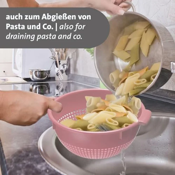 Westmark Salatseiher Ø innen 24 cm rosa – Bild 5