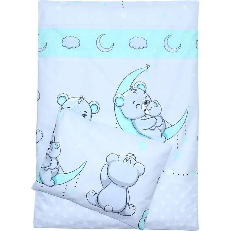 Primawela Babybettwäsche Kinderwagenset Baby Bettwäsche für Kinderwagen Bezüge Decke Kissen, 4 teilig – Bild 5