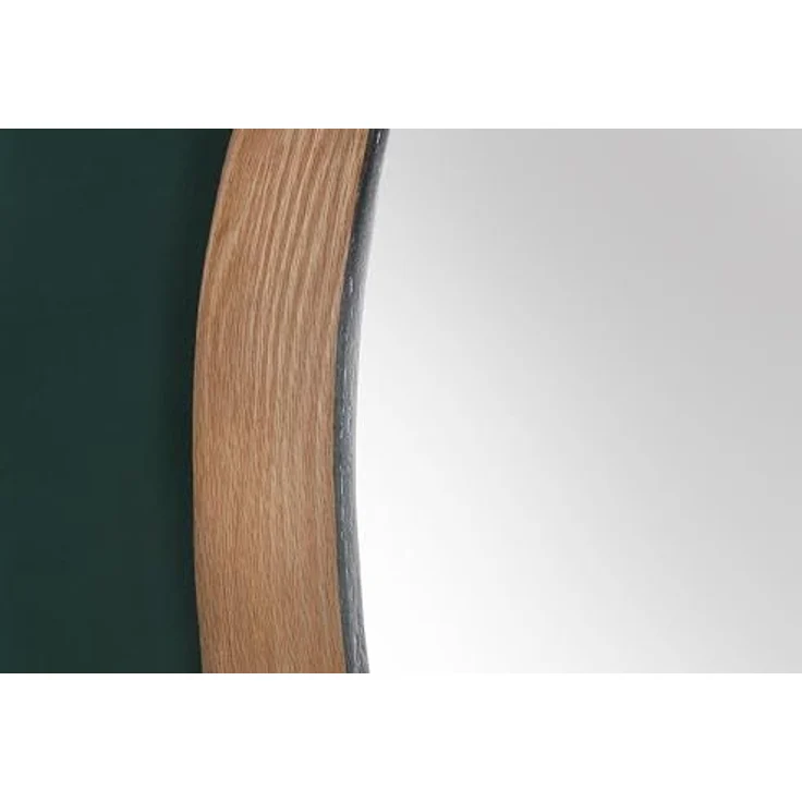 riess-ambiente Wandspiegel AMSTERDAM Ø70cm natur / schwarz (Einzelartikel, 1-St), Schlafzimmer · Eiche-Massivholz · Deko · handmade · rund · Flur – Bild 5