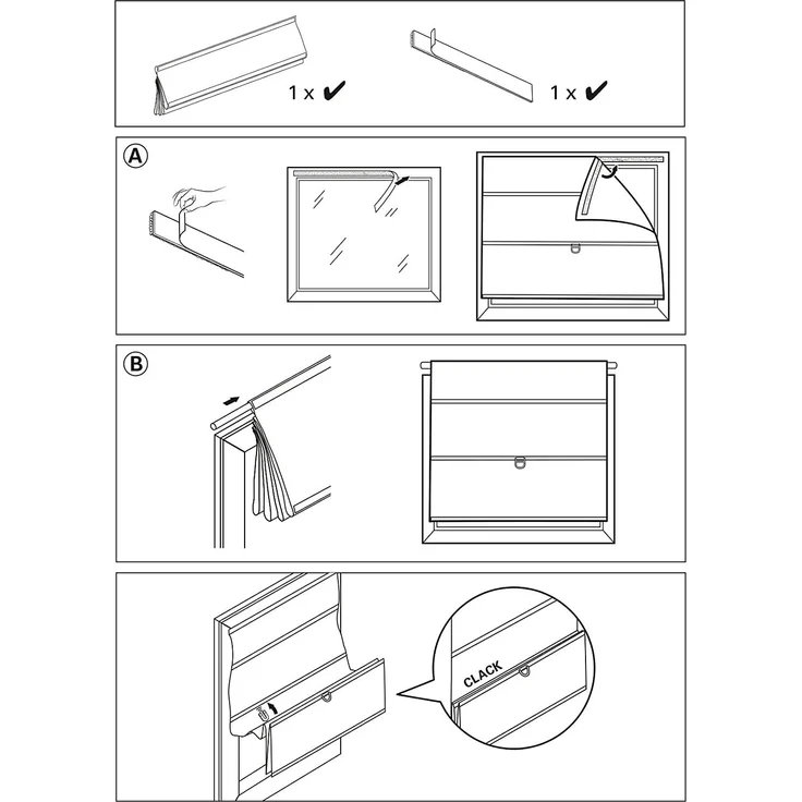 EASYFIX Raffrollo Magnetisch Grau – Bild 5