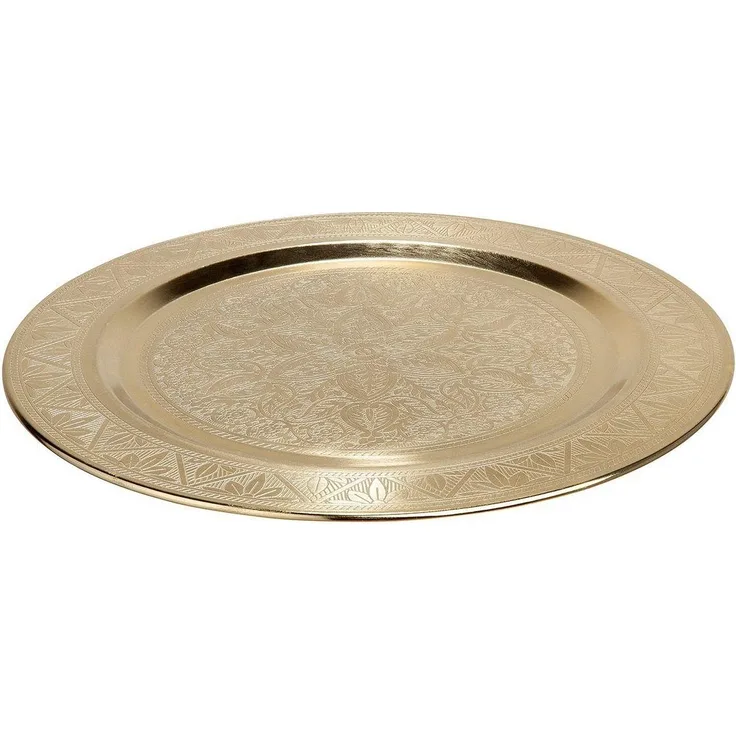 GILDE Dekoteller Argore goldfarben Metall