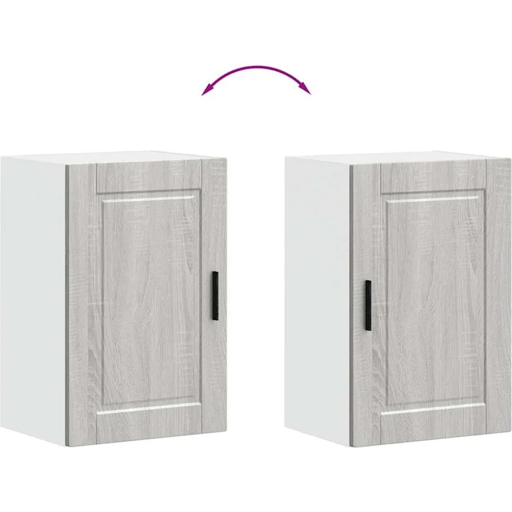vidaXL Küchen-Hängeschrank Porto Grau Sonoma Holzwerkstoff 854033 – Bild 9