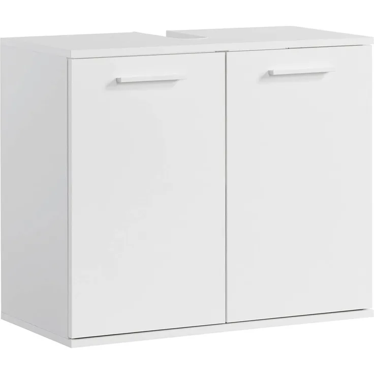 mokebo Waschbeckenunterschrank Der Waschbär (mit Einlegeboden) Waschtischunterschrank oder Badezimmerschrank in Weiß