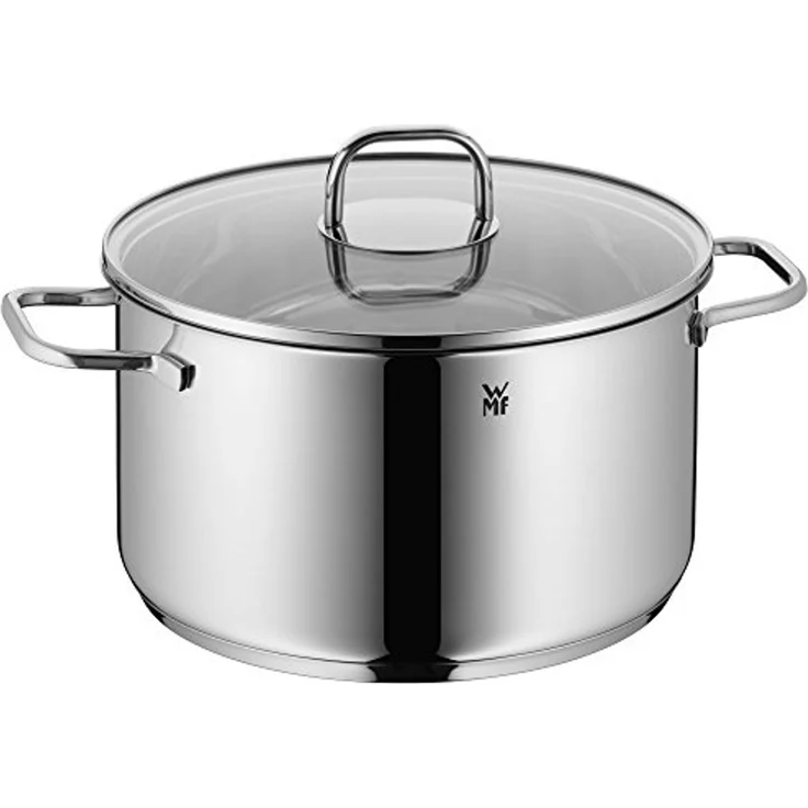 WMF Topf-Set Inspiration, Cromargan® Edelstahl Rostfrei 18/10 (Set, 7-tlg, je 1 Fleischtopf Ø 16/20/24 cm, 1x Stieltopf Ø 16 cm), energiesparende TransTherm®-Allherdböden, pflegeleicht und robust – Bild 4