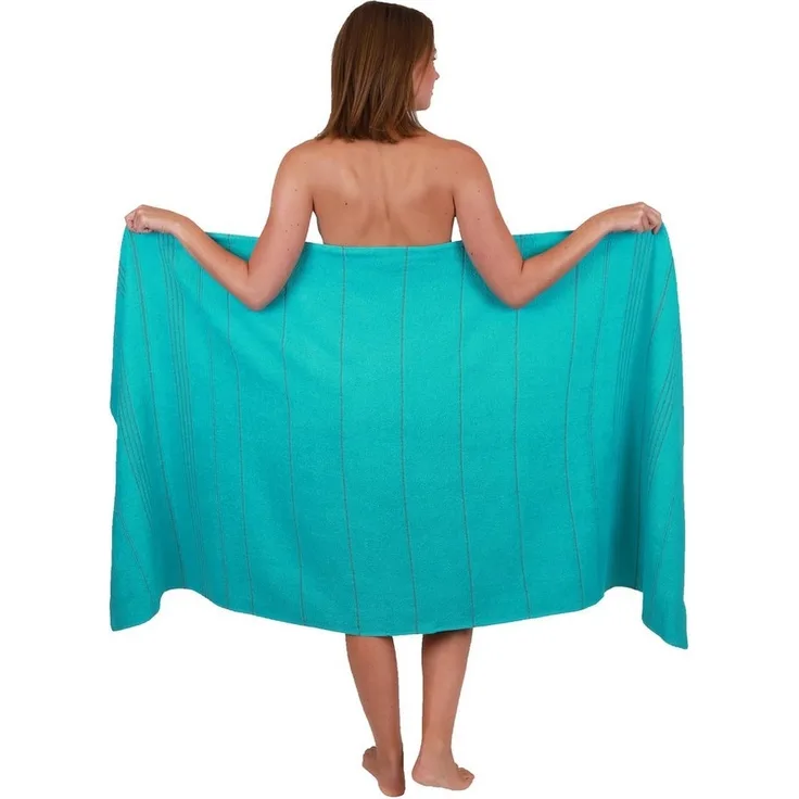 Betz Strandtuch Betz XXL Badetuch LINES Strandtuch Saunahandtuch Liegetuch 90x180 cm, 100% Baumwolle