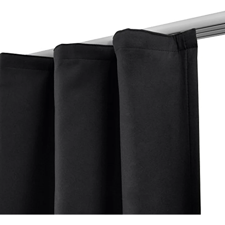 Beautissu Vorhang Amelie Luna, 2er Set Kräuselband Thermogardine 140x245cm – Bild 5